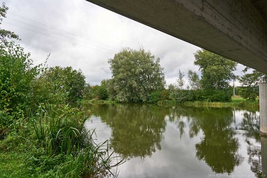 Altmühlüberleiter mündet in den Kleinen Brombachsee