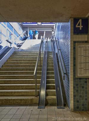 Treppe zum Bahngleis Crailsheim